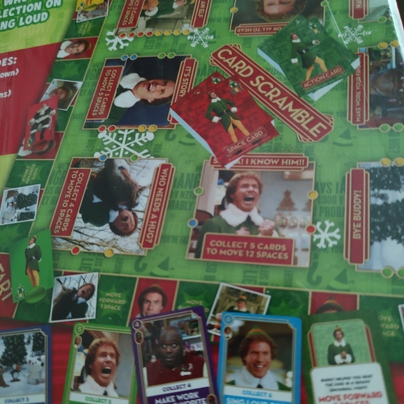 Holiday spirit with Christmas Elf The Movie Card Scramble Board game sealed - Picture 5 of 8